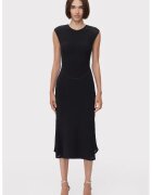HERVE LEGER Round Neckline Sleeveless Midi Dress - Черен