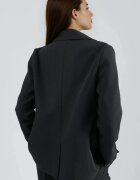 HiCCUP Сако Slim Fit дълго яка на сако черно текстил