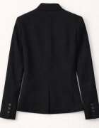 HiCCUP Сако Slim Fit дълго яка на сако черно текстил