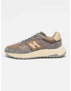 Hogan Спортни обувки Hyperlight с лого - Сиво-кафяв/Крем/Tъмносив