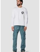 Hudson Cargo Straight Jeans With Side Big Pockets - Син