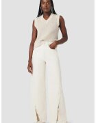 Hudson High Rise Wide Jeans With Ankle Zipped Detail - Бежов
