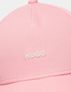 HUGO Бейзболна шапка Cara с бродирано лого Яркорозово/Мръснобял