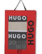 HUGO Боксерки с лого - 2 чифта Антрацитно сиво/Светло бежово