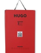 HUGO Боксерки с лого - 2 чифта Антрацитно сиво/Светло бежово