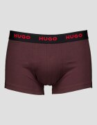 HUGO Боксерки с лого - 3 чифта Бордо/Черен/Сив