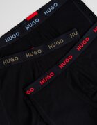 HUGO Боксерки с памук - 3 чифта Черен