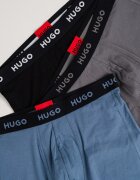 HUGO Боксерки с памук - 3 чифта Черен/Син