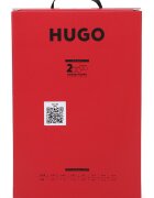 HUGO Боксерки с принт - 2 чифта Черен/Сив