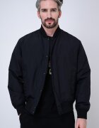HUGO Бомбър яке с фотопринт Черен