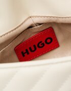 HUGO Чанта за рамо от капитонирана еко кожа Крем