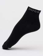 HUGO Чорапи с памук - 2 чифта Черен
