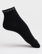 HUGO Чорапи с памук - 2 чифта Черен