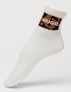 HUGO Дълги чорапи с памук - 3 чифта Бял/Черен/Кафяв