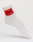 HUGO Дълги чорапи с памук - 3 чифта Бял/Черен/Кафяв