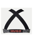 HUGO Дамски горнище за бански черно/бяло