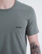 HUGO Домашна памучна тениска - 3 броя Бял/Зелен/Прашен люляк