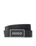 HUGO Естествена кожа 80 Black 01 колан мъжки мъж Black 01 50492032 колан мъжки meskie
