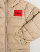 HUGO Капитонирано зимно яке с качулка Тъмнобежово