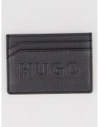 HUGO Кожен калъф за карти с лого