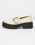 HUGO Мокасини Kris от еко кожа Крем