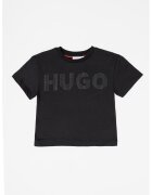 HUGO Памучна тениска с овално деколте