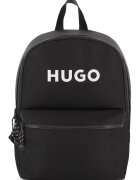 HUGO Раница с лого - Бял/Черен