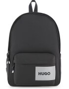 HUGO Раница с омекотен гръб - Избеляло черно