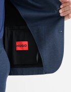 HUGO Сако с джобове с капаче Тъмносин
