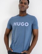 HUGO Стандартна тениска Dulivio с гумирано лого Лавандула