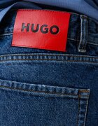 HUGO Свободни къси дънки с навити маншети Син