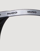 HUGO Танга с лого на талията - 5 чифта Червен/Черен