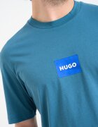 HUGO Тениска с лого Персийско зелено