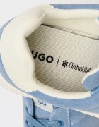 HUGO Велурени спортни обувки Lyzz Прашно синьо