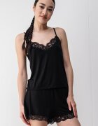 Hunkemoller Къса пижама с дантела Черен