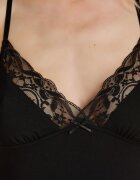 Hunkemoller Нощница с дантела Черен