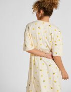 Hunkemoller Памучна нощница Lemon Пастелно жълто