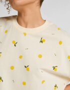 Hunkemoller Памучна нощница Lemon Пастелно жълто