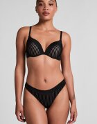 Hunkemoller Раирана танга Черен