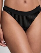 Hunkemoller Раирана танга Черен