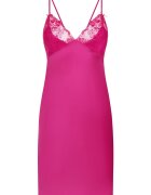 Hunkemoller Сатинирана нощница Peonie с дантела Фуксия