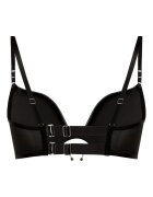 Hunkemoller Сутиен Zelda с повдигащ ефект и метални детайли Черен