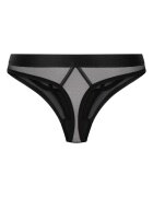 Hunkemoller Танга Zelda с метални детайли Черен