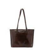 I Fratelli Кожена чанта Tote - Тъмнокафяв - 31 x 43 x 10 cm