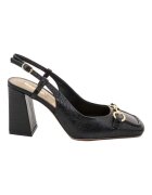 Il Passo Cecila Mockcroc Aspect Leather Shoes - Черен