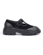 Il Passo Kasha T-strap Suede Mary Jane Shoes