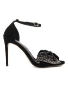 Il Passo Marilee Suede Sandals With Bow Detail