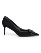 Il Passo Marilynn Suede Shoes With Bow Detail