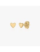 INDIRA 14K Златни обеци Gold Hearts