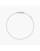 INDIRA Бяла златна гривна Simple Chain